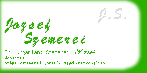 jozsef szemerei business card